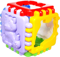 Развивающая игрушка РЫЖИЙ КОТ Логический куб Любимая ферма / RC-И-9086 - 
