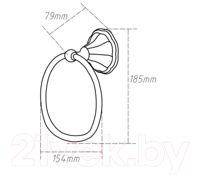 Кольцо для полотенца Zollen GU92422