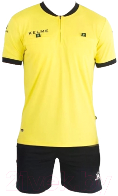 Изображение товара Форма судейская Kelme Short Sleeve Refree Set / K15Z225-719 (XL, желтый/черный)