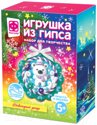 

Набор для творчества Фантазер, Игрушка из гипса. Снежинка / FN-707503