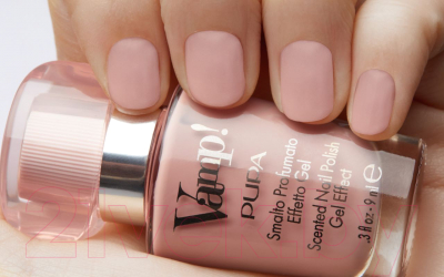 Изображение товара Лак для ногтей Pupa Vamp! Scented Nail Polish Gel Effect тон 104 (9мл)