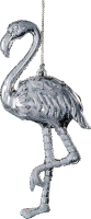 Елочная игрушка Erich Krause Decor Фламинго серебряный / 53493 - 