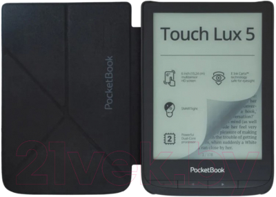 Обложка для электронной книги PocketBook Origami Cover / HS-SLO-PU-U6XX-DG-CIS (темно-серый)
