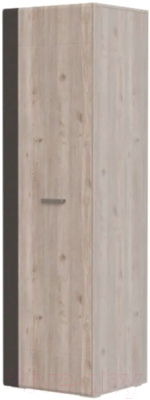 Шкаф-пенал Bravo Мебель Бриз ШР-1 для платья и белья (дуб нельсон/смоки софт/дуб ниагара)