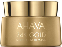 Маска для лица кремовая Ahava Mineral Mud Masks с золотом 24к (50мл) - 