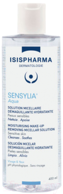 Мицеллярная вода Isis Pharma Sensylia Aqua Увлажняющая Для чувствительной и обезвоженной кожи (400мл)