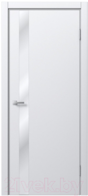 Дверь межкомнатная MDF Techno Stefany 5004 70х200 (белый/зеркало)