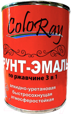 

Грунт-эмаль Coloray, Серый, 3в1 RAL 7040