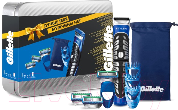 Триммер Gillette Fusion Proglide+3 Кассеты+3 Насадки