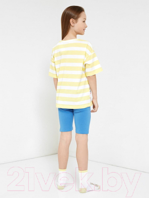 Пижама детская Mark Formelle 567730 (р.104-56, желтая полоска/синий)