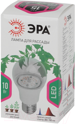 Лампа для растений ЭРА FITO-10W-RB-E27-K / Б0039069