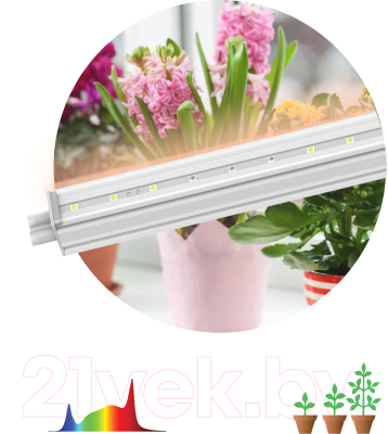 Светильник для растений ЭРА FITO-9W-T5-Ra90 / Б0049311
