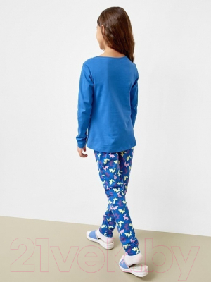 Пижама детская Mark Formelle 567720 (р.98-52, синий/зайки на синем)