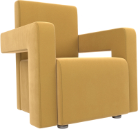 Кресло мягкое Mebelico Рамос 290 / 109029 (микровельвет, желтый) - 
