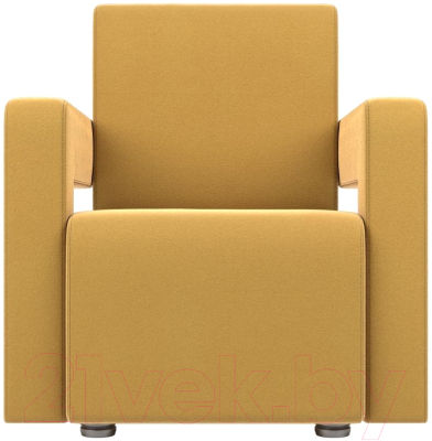 Кресло мягкое Mebelico Рамос 290 / 109029 (микровельвет, желтый)