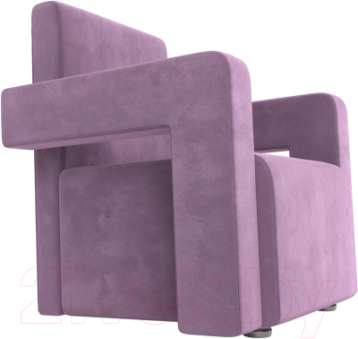 Кресло мягкое Mebelico Рамос 290 / 109033 (микровельвет, сиреневый)