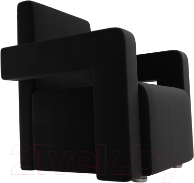Кресло мягкое Mebelico Рамос 290 / 109035 (микровельвет, черный)