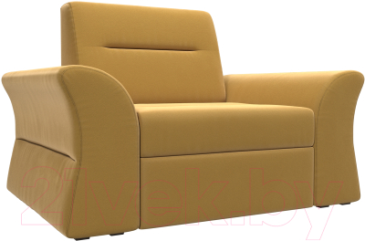 Кресло мягкое Mebelico Клайд 296 / 109329 (микровельвет, желтый)