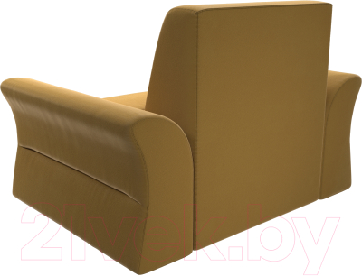 Кресло мягкое Mebelico Клайд 296 / 109329 (микровельвет, желтый)