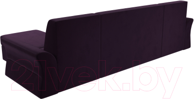 Диван П-образный Mebelico Клайд 297 / 109301 (велюр, фиолетовый)