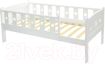 Кровать-тахта детская СКВ 80x160 / 600301 (белый)