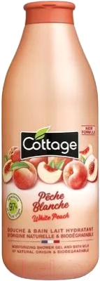 

Гель для душа Cottage, Moisturizing Shower Gel and Bath Milk White Peach