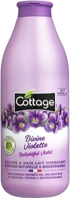 

Гель для душа Cottage, Moisturizing Shower Gel and Bath Milk Delightful Violet