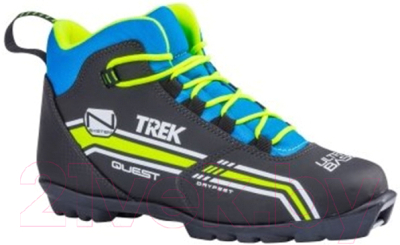 

Ботинки для беговых лыж TREK, Черный, Quest NNN