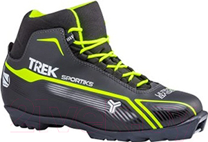 Ботинки для беговых лыж TREK Sportiks SNS (черный/лайм, р-р 42)