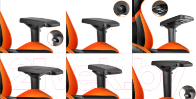 Кресло геймерское Cougar Outrider S (черный/оранжевый)