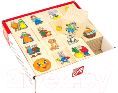 

Развивающая игрушка Анданте, Герои сказок. Набор кубиков / AN-RDI-D066a