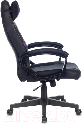 Кресло геймерское Бюрократ Zombie Hero Joker (черный/фиолетовый)