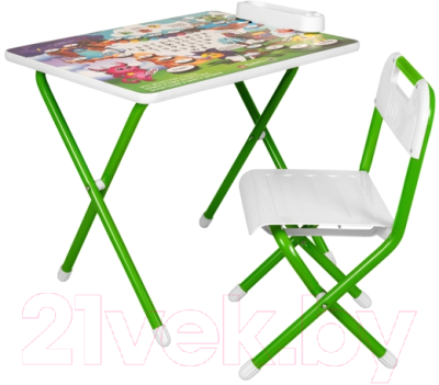 Комплект мебели с детским столом Дэми Монстры (зеленый)