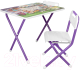 Комплект мебели с детским столом Дэми Монстры (сиреневый) - 