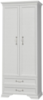 Шкаф Bravo Мебель Грация Прихожая ШР-2 2 ящика 45x90.5x217.5 (белый/белый) - 