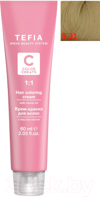 

Крем-краска для волос Tefia, Блонд;русый, Color Creats Тонер Т 9/31