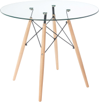 Обеденный стол Mio Tesoro ST-011 (90x72, стекло/дерево) - 