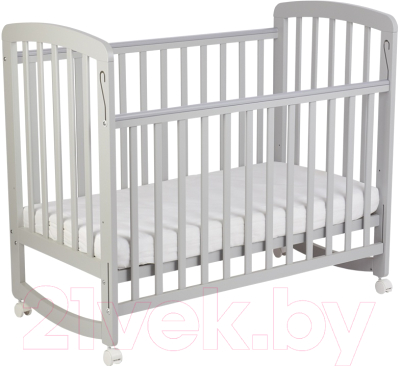 Детская кроватка Polini Kids Simple 304 / 0003109-15 (серый)