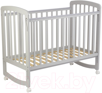 Детская кроватка Polini Kids Simple 304 / 0003109-15 (серый)