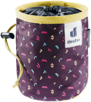 Сумка для магнезии Deuter 2021-22 Gravity Chalk Bag I / 3391322-5807 (Aubergine Blocks/Turmeric) - 