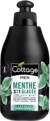 Гель для душа Cottage Icy Mint Shampoo Shower Gel 2-в-1 для мужчин (250мл)