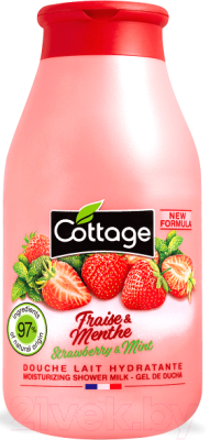 Гель для душа Cottage Strawberry & Mint Moisturizing Shower Milk (50мл)