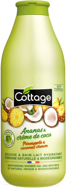 Гель для душа Cottage Pineapple & Coconut Cream Moisturizing Shower Milk (50мл)