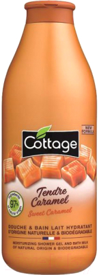 Гель для душа Cottage Sweet Caramel Moisturizing Shower Gel and Bath Milk (750мл)