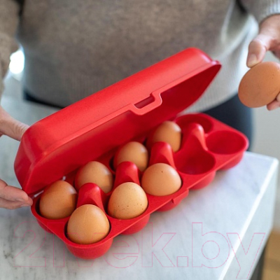 Контейнер Koziol Eggs To Go Organic / 3179676 (красный)