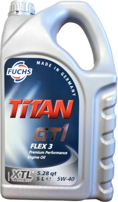 Моторное масло Fuchs Titan GT1 Flex 3 5W40 601873300/602007278 (5л)