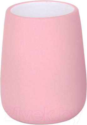 Набор аксессуаров для ванной и туалета АкваЛиния Soft B4333A/3 (розовый)