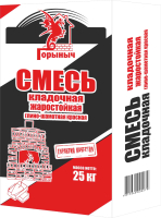 Кладочная смесь Горыныч Жаростойкая глино-шамотная (25кг, красный) - 