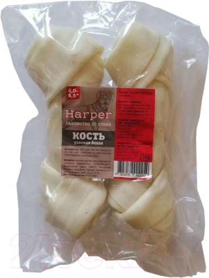 

Лакомство для собак HARPER, Кость узловая белая 6-6.5 / YM2105