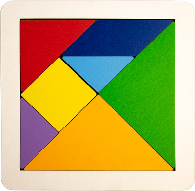 Игра-головоломка Деревянный город Танграм / Л039-ANT - 